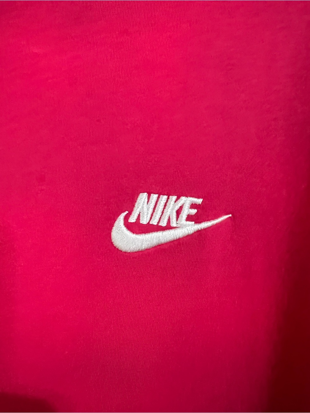 Nike Pink Logo Tee - White Swoosh